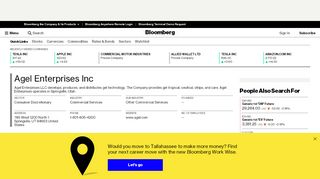 
                            12. Agel Enterprises, LLC: Private Company Information - Bloomberg