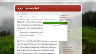 
                            9. agen bola alexabet: Agent Sbobet online process Login