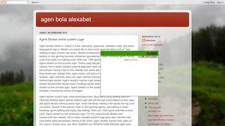 
                            8. agen bola alexabet: Agent Sbobet online system Login