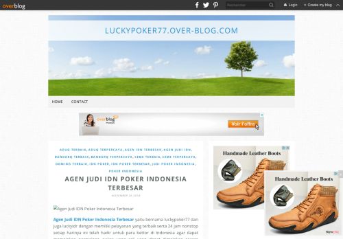 
                            13. Agen Judi IDN Poker Indonesia Terbesar - luckypoker77.over-blog.com