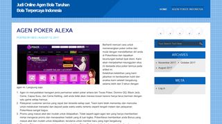 
                            6. Agen Poker Alexa – Judi Online Agen Bola Taruhan Bola Terpercaya ...