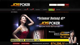 
                            1. Agen Poker Online Indonesia Terpercaya - JosPoker