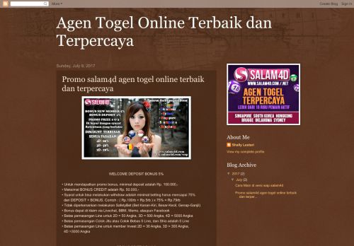 
                            5. Agen Togel Online Terbaik dan Terpercaya: Promo salam4d agen ...