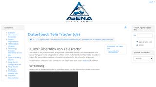 
                            9. AgenaTrader Wiki | Datenfeed: Tele Trader (de)