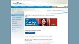 
                            13. Agencies, Boards and Commissions - Government of Nova Scotia