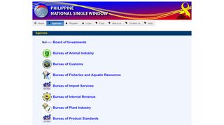 
                            4. Agencies - Phil. National Single Window