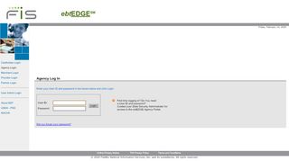 
                            4. Agency Login - ebtEDGE