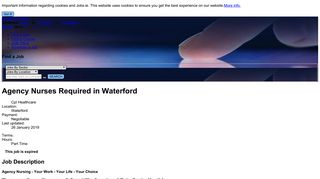 
                            11. Agency Nurses Required in Waterford - Cpl Healthcare - Jobs.ie ...