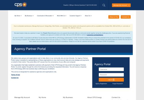 
                            7. Agency Partner Portal - CPS Energy