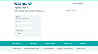 
                            6. Agency sign-in | WestJet Agent