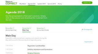 
                            12. Agenda 2018 | QuickBooks Connect | November 5 - 7 | San Jose, CA