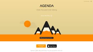 
                            7. Agenda - Date-focused Note Taking.