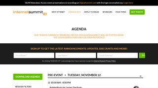 
                            7. Agenda | Internet Summit