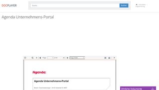 
                            8. Agenda Unternehmens-Portal - PDF - DocPlayer.org