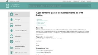 
                            5. Agendamento para o comparecimento ao IPM Saúde - Saúde ...