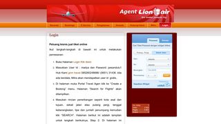 
                            6. agent lion air: Login