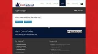 
                            10. Agent Login - Great Northwest Insurance Company