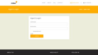 
                            5. Agent Login - Rider Transfers