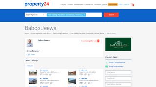 
                            13. Agent profile for Baboo Jeewa - Property24