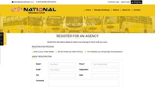 
                            2. Agent Registration - National Travels NTC | National Travels Online ...