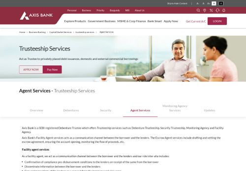 
                            5. Agent Services Trusteeship Services - Axis Bank