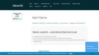 
                            12. Agent Signup | Albatros Travel