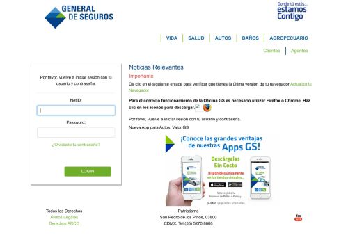 
                            8. Agente - Acceso al portal web - General de Seguros