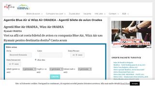 
                            9. Agentie Blue air Oradea , Wizzair Oradea si Ryanair agentii bilete de ...