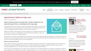 
                            5. Agents beware: Rightmove login scam - NAEA Propertymark