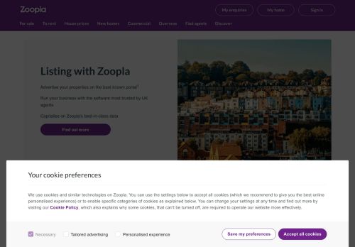 
                            3. Agents & Developers - Zoopla