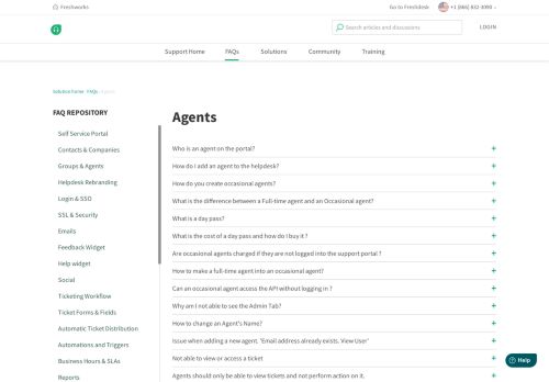 
                            4. Agents : Freshdesk