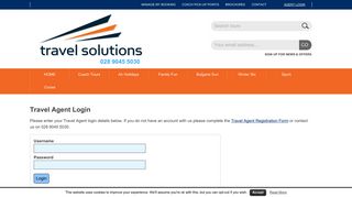 
                            13. Agents Login | Travel Solutions