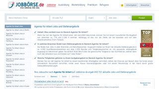 
                            6. Agentur für Arbeit Jobs und Stellenangebote | www.jobbörse.de