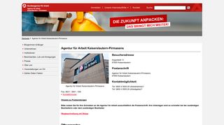 
                            1. Agentur für Arbeit Kaiserslautern-Pirmasens - Bundesagentur für Arbeit