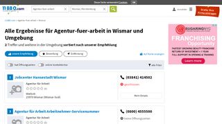 
                            10. Agentur für Arbeit Wismar - Adressen im Telefonbuch - 11880.com