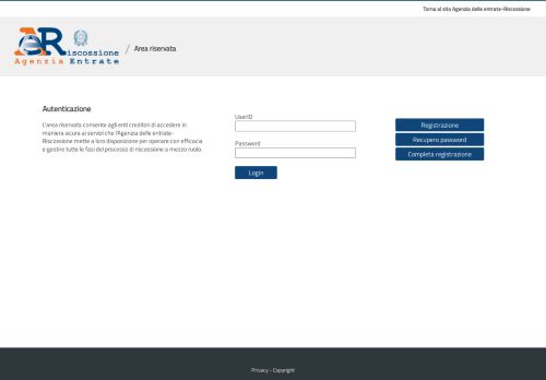 
                            1. Agenzia delle entrate-Riscossione - Login