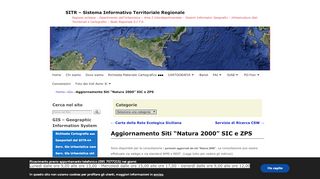 
                            7. Aggiornamento Siti “Natura 2000” SIC e ZPS - Sitr Regione Sicilia