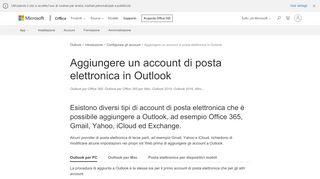 
                            9. Aggiungere un account di posta elettronica in Outlook - Supporto di ...