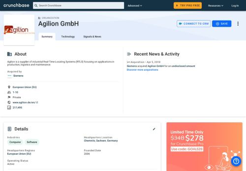 
                            7. Agilion GmbH | Crunchbase