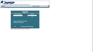 
                            7. Agilis - Sistema de Consultas WEB - Fapesp