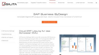 
                            9. AGILITA - SAP Business ByDesign integrietes ERP aus der Cloud