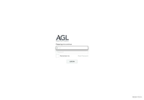 
                            4. AGL Web Portal: Login