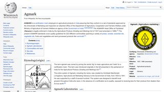 
                            10. Agmark - Wikipedia