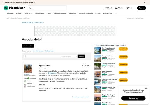 
                            3. Agoda Help! - Thailand Forum - TripAdvisor