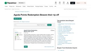 
                            13. Agoda Points Redemption Beware their rip off - Bargain Travel ...