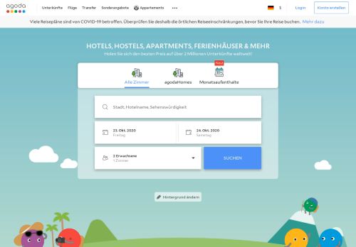 
                            2. Agoda.com: Buchen Sie Hotels günstig mit bis zu 80% Rabatt!