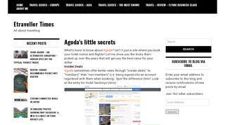 
                            7. Agoda's little secrets | Etraveller Times