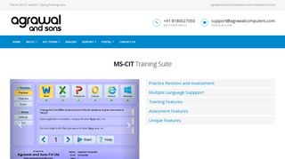
                            8. Agrawal and Sons MS-CIT and GCC Typing Training Suite: Home