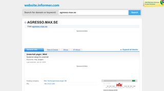 
                            9. agresso.max.se at Website Informer. Visit Agresso Max.