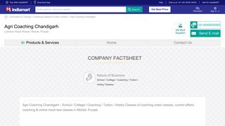 
                            8. Agri Coaching Chandigarh - IndiaMART